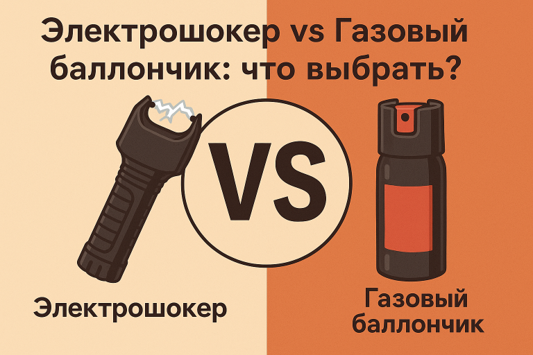 Что выбрать для самообороны: электрошокер или газовый баллончик?